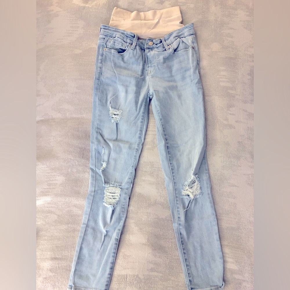 Blanqi Everyday Denim Postpartum Support Skinny Jeans - Light Wash